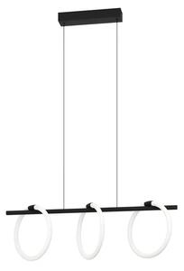 VISILICA 3xLED 3X9W, CRNA/BIJELI PRSTENI CARANACOA 900562