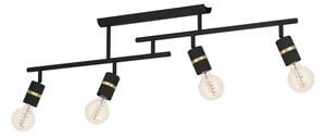 STROPNA LAMPA 4xE27 REFLEKTOR, CRNA/MESING LURONE 900176