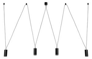 SENOBIA LUSTER GU10 4X MAX 5/CRNA/IP20 RA73038