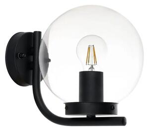 VANJSKA ZIDNA LAMPA 1xE27 PR-200, CRNA/PROZIRNO STAKLO TAVERNA 99598