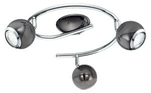 REFLEKTOR 3xLED GU10, 3X3W, 3X240lm, NIKL CRNI/KROM BIMEDA 31007