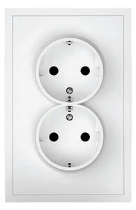 043-518 ADRIA - DVOSTRUKA ŠUKO UTIČNICA 2P+E/16A/250V/BRZI BIJELA 3856024407779