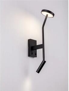 LOGOS ZIDNA LAMPA LED /3000K/9W/487Lm/CRNA NL9540250