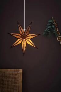 GLITTER VISILICA ZVIJEZDA 45cm BOJA BRONCE 1x25W/E14/2,0m MA705793