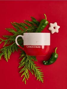 Sinsay - Božićna šalica s natpisom „Merry Christmas“
