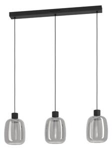 VISILICA 3xLED 3X3,7W, RGB, CRNA/SIVO STAKLO MOLOCHIO-Z 901121