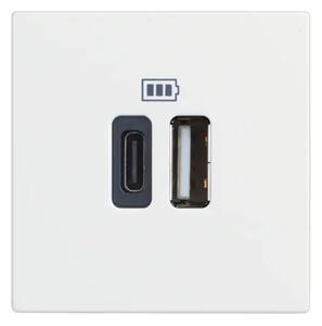 CLASSIA USB UTIČNICA TIP A + TIP C/230V AC/5V DC/3A 2M BIJELA RW4287C2