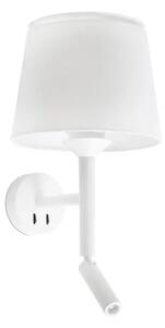 SAVOY WHITE ZIDNA SVJETILJKA W/READER WHITE SHADE FR20302-92