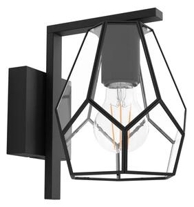 ZIDNA LAMPA 1xE27 STAKLO/CRNA MARDYIKE 43645