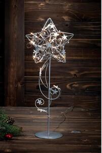 HAGABERG STOLNA LAMPA ZVIJEZDA LED 45CM SREBRNA BOJA 20x0,06W/LED/- MA703323