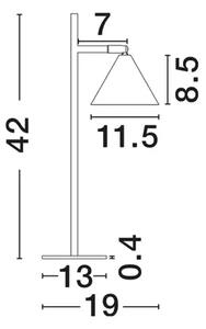 CONICO STOLNA LAMPA GU10 1x10W IP20 NL9011435