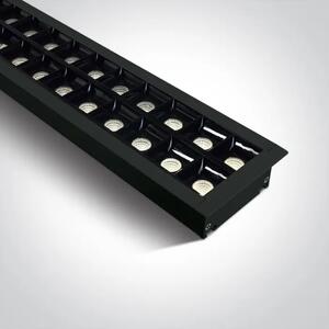 UGRADBENA SVJETILJKA LED 96pcs SPOTS UGR17 40W CW 1300mm 34d LINEAR 230V CRNA DM38150BR/B/C