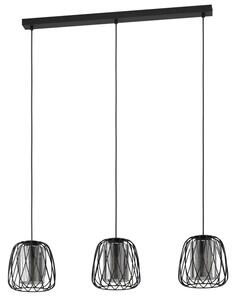 VISILICA 3xE27 D-890, CRNA/TAMNO STAKLO FLORESTA 99706