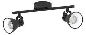 REFLEKTOR 2xLED GU10, 2X3,3W, 2X240lm, CRNA/ČELIK SERAS 2 98398