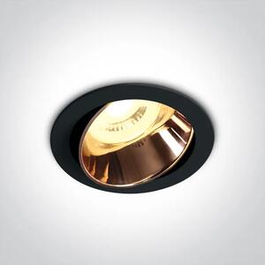 UGRADBENA SVJETILJKA 1×GU10/10W/MR16/230V IP20 CRNA/BAKAR DM11105M/B/CU