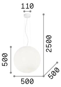 MAPA BIJELA VISILICA SP1 D50 E27/42W/230V/IP20 ID032122