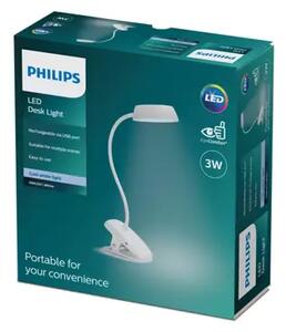 DONUTCLIP PHILIPS LED stolna lampa DSK201 PT 3W 40K W USB 8719514396890
