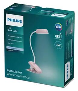 DONUTCLIP PHILIPS LED stolna lampa DSK201 PT 3W 40K P USB 8719514396876