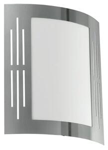 VANJSKA ZIDNA LAMPA 1xE27 INOX CITY 82309
