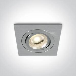 UGRADBENA SVJETILJKA 1×GU10/50W/MR16/230V IP20 ALUMINIJ DM51105ABG/AL