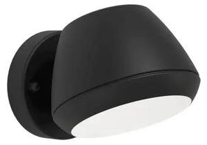 VANJSKA ZIDNA LAMPA 1xGU10, 4,6W, 400lm, IP44, CRNA NIVAROLO 900675