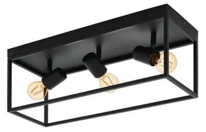 PLAFONJERA 3x E27 CRNA SILENTINA 98333