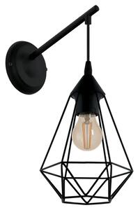 ZIDNA LAMPA 1xE27 CRNA MAT TARBES 49081