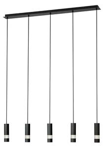 VISILICA 5xGU10, 5X5W, D-1165, CRNA BERNABETA 39706