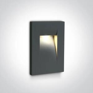 UGRADBENA SVJETILJKA LED/3,6W/3000K/100lm/53°/240V IP65 ANTRACIT DM68062/AN/W