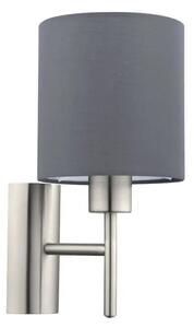 ZIDNA LAMPA 1xE27 NIKL-MAT/SIVA PASTERI 94926