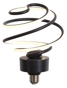 E27 LED ukrasna žarulja crna spiralna 6W 370 lm 3000K