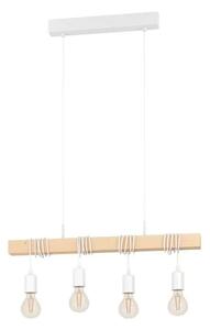 VISILICA 4xE27 D-700, BIJELI KABL/DRVO TOWNSHEND 43704
