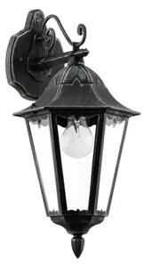 VANJSKA ZIDNA LAMPA 1xE27 CRNA/SREBRNA NAVEDO 93456