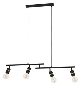 VISILICA 4xE27 REFLEKTOR, CRNA/MESING LURONE 900177