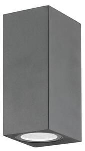 NERO VANJSKA ZIDNA SVJETILJKA GU10 2x7W/IP54/TAMNO SIVA NL710042
