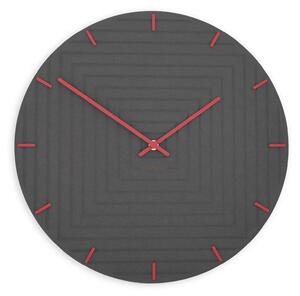 Zidni sat Luxhora Arcantra Black 9 boja kazaljki