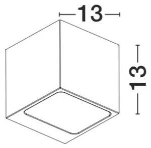ZIDNA SVJETILJKA 'CADMO' G9/5W/230V/IP54/13x13x13cm/BETON NL71615601#