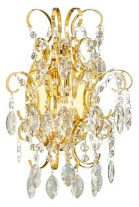 ZIDNA LAMPA 1xE14, D 290, V 370, KRISTAL/MESING FENOULLET 1 39604