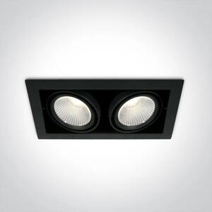 UGRADBENA SVJETILJKA / LED / 2x30W / 2x2600lm / 4000K / CRNA DM51230/B/C