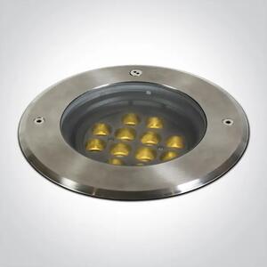 UGRADBENA VANJSKA PODNA SVJETILJKA LED 12x1,5W WW 36deg 230V SS316L IP67 DM69074C/W