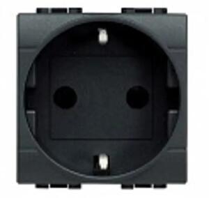 UTIČNICA 2M 2P+E/16A/250V ANTHRACITE L4141