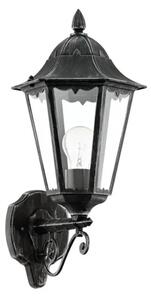 VANJSKA ZIDNA LAMPA 1xE27 CRNA/SREBRNA NAVEDO 93457