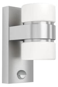 VANJSKA ZIDNA LAMPA 2xLED 2X6W, ALU GUS/BIJELA ATOLLARI 96277