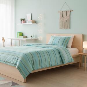 Posteljina Zarja 140x200 cm - Mint plava