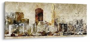 Slika - Umjetnički izveden grad (120x50 cm)