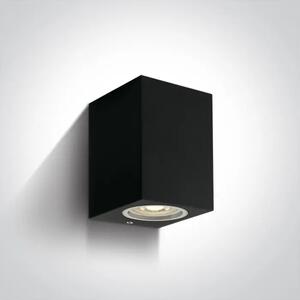 ZIDNA SVJETILJKA GU10/7W IP65 CRNA 100x77x77mm DM67426/B