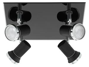 REFLEKTOR 4xLED GU10, 4X3,3W, 4X240m, IP44, KROM/CRNA TAMARA 1 33678
