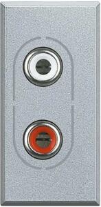 AUDIO UTIČNICA 2×RCA MATIX BIJELA HC4281