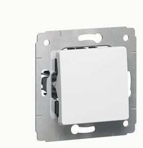 773606 IZMJENIČNI PREKIDAČ MEH. 1P/10A/250V CARIVA BIJELI LE773606