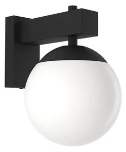 VANJSKA ZIDNA LAMPA 1xE27 IP44, CRNA/BIJELA BUFALATA 900669